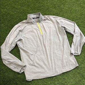 Men’s Nike Running - Dri Fit -1/4 Zip Pullover - Gray and Yellow